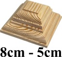Baldachýny na drevenom stĺpiku Pyramída typ 8cm - 5cm