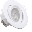 ZAPUSTENÉ SVETLO - OČKO - SKLOPNÉ - BIELY - LED 4W
