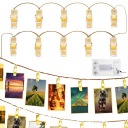 KLIPY NA FOTOLAMPY 10 LED DEKORATÍVNYCH FOTOKLIPOV S KLIPOM
