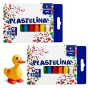 PASTEL OXFORD školská plastelína, okrúhla, 8 farieb, sada 2 kusov