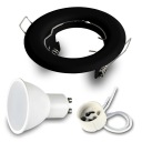 SET: Zápustné halogénové svietidlo + LED GU10 7W