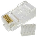 RJ-45 8PIN modulárna zástrčka, kategória 6 vodičov