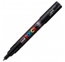 POSCA ZNAČKOVAČ PC-1M UNI S FARBOU PLAGÁTU, ČIERNA