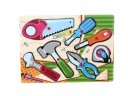 Drevené obrázkové puzzle s náradím