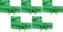 Špirálový zips 5 mm zips ZELENÝ 5 metrov + 10 zipsov