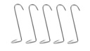 Jednoduché udiarenské háčiky na údenie rýb Borniak 3 mm 12 cm