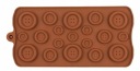 Silikónová forma na sviečky zo sójového vosku BUTTONS