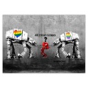 Samolepky A5 LEVEL Ste moji otcovia Banksy