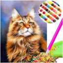 Diamantové vyšívanie CAT Diamond Mosaic Scrapbook DIAMANTOVÁ SADA MALENIA