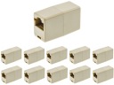 10ks Barrel Connector pre RJ45 LAN internetový kábel