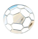 Futbalový futbal Dekorácia na bočnú tortu Plexi Silver Mirror