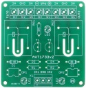 Dvojkanálový opto-izolovaný reléový modul, AVT1733 PCB