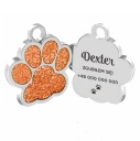 ID tag Golier tag Paw for Dog Cat GRAVÍROVANIE MENA