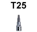 Bit TORX T25/ TX25 x 58 mm s 1/2 násadou Jonnesway
