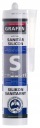 BIELY SANITÁRNY SILIKÓNOVÝ GRAFÉN PRE KÚPEĽNE, WC, ODOLNÝ PROTI PLESNI, UV 280ml
