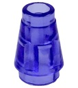 LEGO kužeľ 1x1 kužeľ transparentný fialový 6514023 4589b