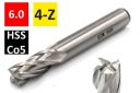 NFPa DIN844 rezačka Fi6mm 4 čepele HSS-Co KOBALT