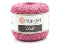 Violet YarnArt šnúra, mercerizovaná bavlna, farba 0075 ružová