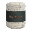 Mia Mote Pletená bavlnená šnúra pre makramé, krémová, prírodná, 3mm, 100m