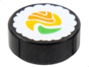 LEGO tanier na jedlo na sushi 1x1 potlač 98138pb261