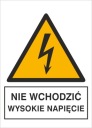 NEZADÁVAJTE ZNAČKU! VYSOKÉ NAPÄTIE! PEVNÁ PLATŇA. 148 x 210 mm