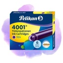 ATRAMENTOVÉ KAZETY PELIKAN FIALOVÝ ATRAMENT