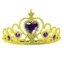 DIADEM TIARA CROWN ZLATÝ NÁPIS S FIALOVOU