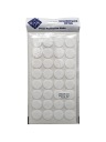 Plstené podložky na okrúhle stoličky, biele, okrúhle, 2,4 cm - 32 ks.