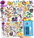 UMÝVAJÚCE DOČASNÉ TETOVANIE PRE DETI DETSKÉ POKEMONY ORIGINÁLNE DIZAJNY