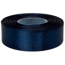 Stuha saténová 25mm 27mb TMAVÁ NAVY MODRÁ