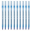 Sada guľôčkových pier BIC modrá Round Stick 10 ks.