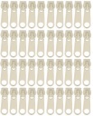 5mm Zipsy NA Zips PÁSKY ZÁMOK STROJ ECRU SLIDER - 40 ks