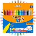 BIC KIDS PLASTIDEKOROVÉ PASTIELKY PRE DETI ODOLNÉ 18 FARIEB