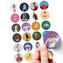 24 KVALITNÝCH NÁLEPOV CRISTIANO RONALDO CR7