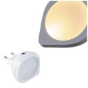 Biela funkčná zásuvná detská nočná lampa