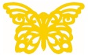 Prívesok BUTTERFLY 2 jarný dekor, žltá ažúrová dekorácia