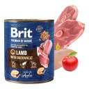 BRIT BY NATURE Mokré krmivo pre psov Lamb 800g