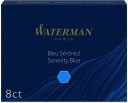 Waterman Standard dlhé perá, 8 ks, modré