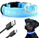 SVIETIACI LED Obojok pre psa Mačka 40-55cm veľkosť XL USB