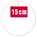 BIELY krúžok/ráfik pre lapače snov a makramé 15 cm
