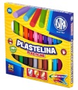 Školská plastelína 24 živých farieb Klasické okrúhle Flexibilné 3+ Astra