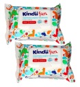 Kindii fun VLHČENÝ TOALETNÝ PAPIER VLHČENÉ Utierky sada 120 kusov