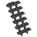 LEGO Schody 7x4x6 čierne 30134