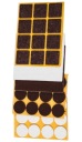 PLSTENÉ OBDŽNÍKOVÉ nábytkové podložky, HNEDÁ 16 x 92 mm, 6 ks