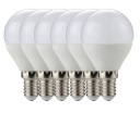6x LED žiarovka E14 G45 3W guľa 270lm stud