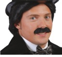 Samolepiace čierne umelé fúzy