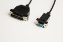 MicroConnect DB9-DB25 3M F/M sériový kábel