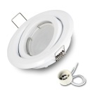 SET Biele halogénové svietidlo + žiarovka. LED GU10 7W