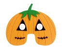 Plstená maska ​​Tekvica 19x16,5 cm Halloween karneval
