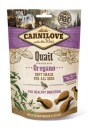 Carnilove mäkká vlhká snack prepelica s oreganom 200g